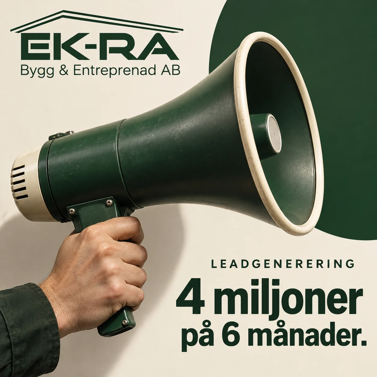 Ek-RA Bygg – leadgenerering